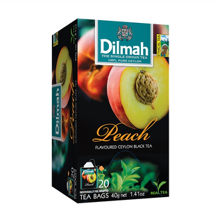Dilmah 帝瑪 水蜜桃風味錫蘭紅茶 單一產區紅茶, 2g, 20包, 1盒