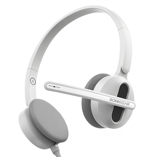 Sonicgear 粉彩輕巧雙模式有線耳機麥克風, Xenon 3U, 白色