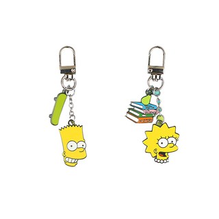 ASittHiNK 辛普森家庭金屬鑰匙圈 Set 2, 霸子 + 花枝, 1組