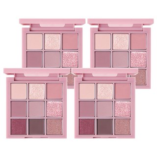 小麥購物 九色眼影盤 S298 38g, 煙粉玫瑰, 4個