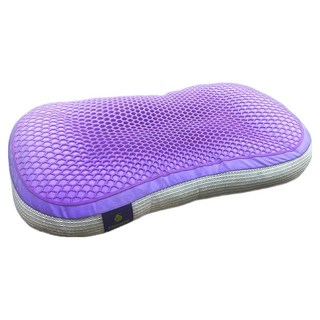 E-ROU 伊柔寢飾 TPE涼感3D羽絲絨釋壓枕, 1個, 紫色