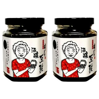 醬王殿 精選鳳梨酒釀豆鼓 黑豆、糖、米酒、鳳梨、鹽 台灣製造, 190g, 2罐
