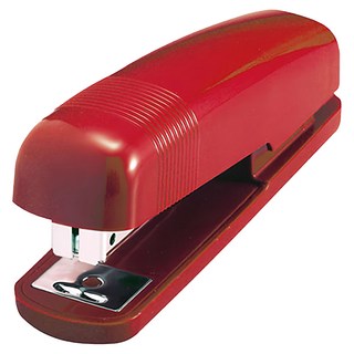 SDI 手牌 圓潤舒適型訂書機, 紅色, 1個