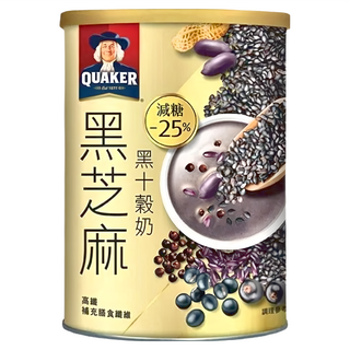 QUAKER 桂格 黑芝麻黑十穀奶, 390g, 1罐