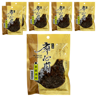 大溪廖心蘭豆干 老道滷味, 正統古法製作, 香濃有咬勁, 110g, 6包