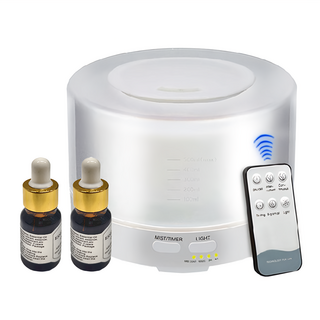 超音波精油香氛水氧機 Set 500ml 內含2瓶精油, CAAD0047BS2, 白色