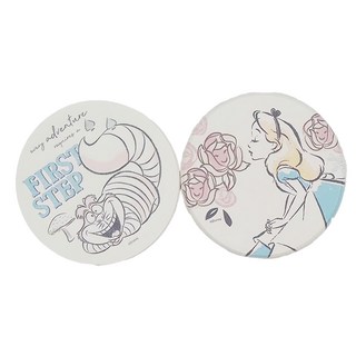 收納王妃 珪藻土杯墊2件組, 愛麗絲玫瑰 + 柴郡貓, 2個