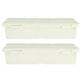 comet 床底收納整理箱, 象牙色, 2個