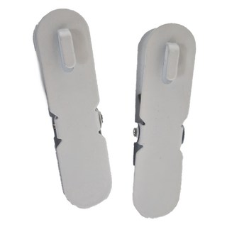 SHIMOYAMA 免釘鑽壁掛式洞洞板置物架專用夾子 2個, 白色, 1組