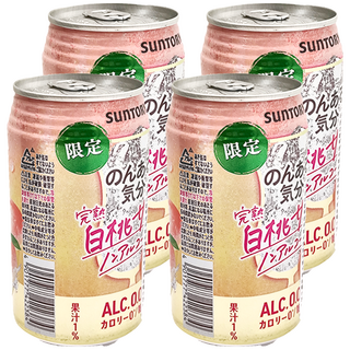 SunTORY 三得利 完熟白桃飲料 350ml*4罐