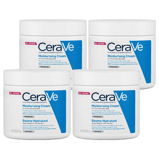 CeraVe 適樂膚 長效潤澤修護霜, 454g, 4罐