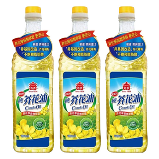 義美 100%純芥花油, 1L, 3瓶