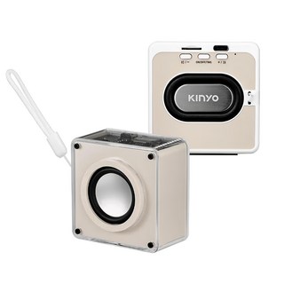 Kinyo 方塊酥藍牙讀卡喇叭, BTS-760, 奶茶色