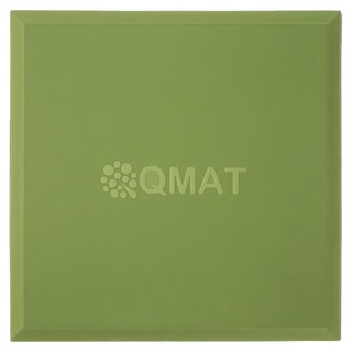 QMAT 超慢跑墊, 20MM 厚度, 青蘋綠, 45*45公分, 高彈性, 柔軟度, 易於清潔, 1個