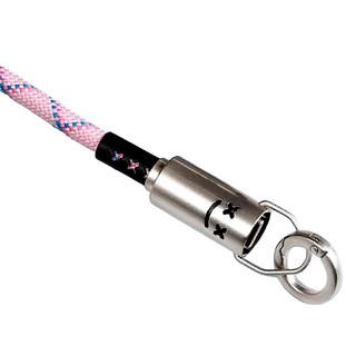 FUGU BEAUTY 2 in 1 手機編織掛繩充電線, 30cm, 麻花粉, 1條