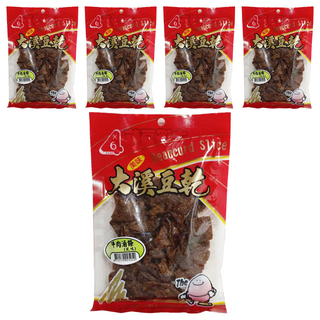 四乘六 牛肉滷條風味豆干 大溪名產 TOFU SLICED, 90g, 5包