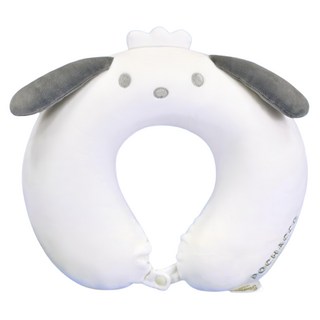 SANRIO 帕洽狗 記憶頸枕 旅行護頸枕 U型枕 記憶棉, 帕洽狗 白色
