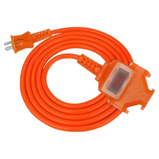 PowerSync 群加 2P 1對3工業用動力延長線, 15m, 1條, 橘色