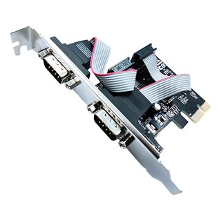 Neon 台灣霓虹 PCI-E轉RS232雙串口桌上型電腦擴充卡 最高25Mbps傳輸速率, 1個