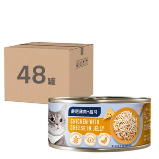 CLASSIC PETS 加好寶 無穀貓罐, 嚴選雞肉 + 起司, 80g, 48罐