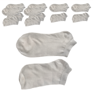 一次性襪子 短筒 白色 7雙 棉質, 均碼