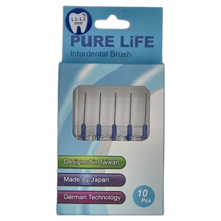 PuRE LiFE 寶淨 纖柔護齒可替換刷毛 1.1-1.2 mm, 10支, 1盒