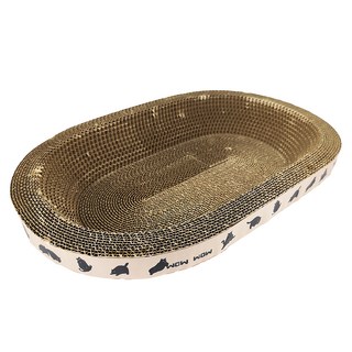 瓦楞紙貓抓盆 附貓薄荷 45 x 30 x 9cm, 單色, 1個