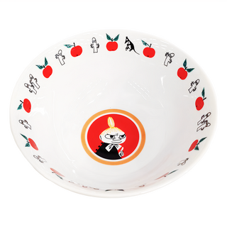 yamaka 山加商店 嚕嚕米 Moomin 陶瓷碗 直徑15x7CM 容量580ML 日本原產, 小不點 白色, 1個