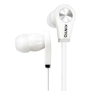 KINYO 時尚造型耳機, EMP50W, 白色, 1個