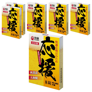 KOUEKI 功益 應援錠, 日本製造, 秋薑黃, 肝臟水解物, 大和蜆, 8顆, 320mg, 6盒