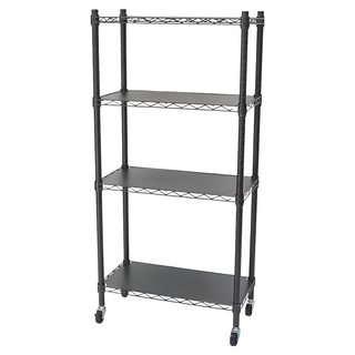 Steel Tycoon 鋼鐵力士 3060120 (含PP/工業輪) 30x60x120(H)cm, 黑色, 4層