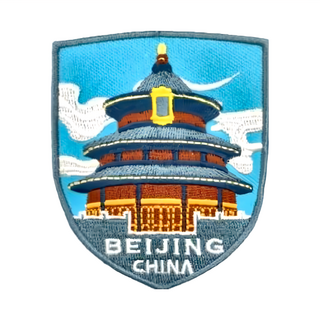 A-ONE 匯旺 地標造型刺繡 7.5 x 6 CM 台灣製, 彩色, 1個