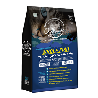 allando 奧藍多 全齡貓 天然無穀貓糧, 全魚宴, 2.27kg, 1袋