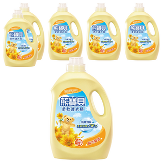 Snuggle 熊寶貝 衣物柔軟精，7合1護衣功能，抑制霉菌生長，保持衣物乾淨清爽, 3.2L, 6桶