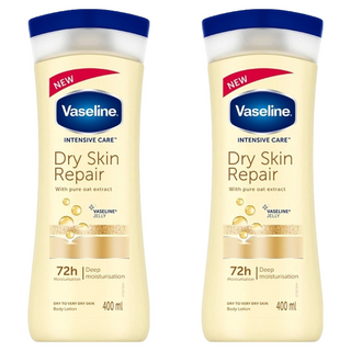 Vaseline 凡士林 潤膚乳液 全效滋潤 乾性皮膚修復 含純燕麥提取物 72小時保濕, 400ml, 2瓶