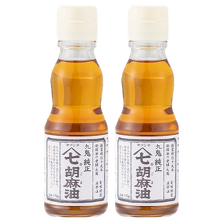九鬼 純正山七胡麻油 嚴選芝麻焙炒壓榨 醇厚 香氣溫和 適合和食、天婦羅、炸物, 170g, 2瓶