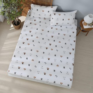 Ishur 伊舒爾 雲絲棉床包 + 枕套 2個