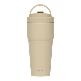 WOKY 沃廚 雙層陶瓷渾圓杯 奶茶色 750ml 保溫保冷 台灣公司貨, 1個