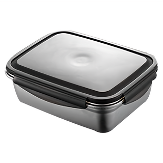 德利生活 不鏽鋼保鮮盒 550ml 17cmx12.5cmx6cm, 1入, 1個