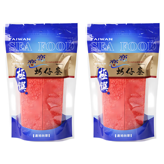 戀戀蚵仔寮 鱈魚風味紅片 (150g/包) - Q彈有嚼勁 獨立包裝, 2包