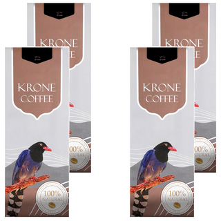 KRONE 皇雀 印尼曼特寧咖啡豆 100% Natural, 咖啡豆(無研磨), 227g, 4包