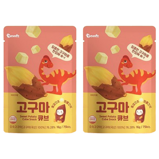 韓爸田園日記 蔬果恐龍小尖兵 寶寶餅乾, 純蔬果製成，急速冷凍乾燥，韓國楊平區新鮮米製作, 韓吉, 16g, 2包