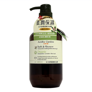 Amma Garden 艾瑪花園 忍冬舒壓甜睡沐浴膠, 有機成分, 750ml, 1瓶