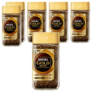 NESCAFE 雀巢咖啡 金牌微研磨咖啡, 80g, 1入, 6罐