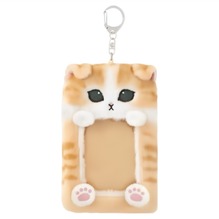 貓福珊迪 可愛毛絨門禁卡包吊飾鑰匙圈 MF027 門禁卡套 悠遊卡套, 16 x 12cm, 造型票卡夾
