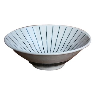 日本製 十草丼飯碗 6.5吋, 1個, 雪釉藍