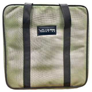 I CA PING 愛露愛玩 軍風加厚牛津布收納袋 21.5x16x15cm 約200g, 軍綠, 1個