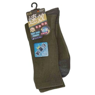 D&G 男款 速效機能4/4氣墊運動襪 12雙入 乾爽除臭 抗菌