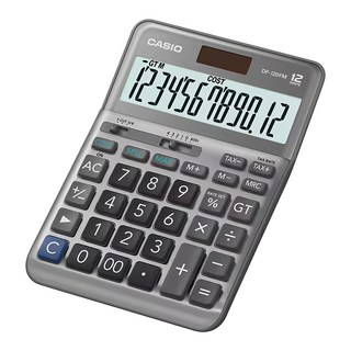 CASIO 卡西歐 12位數雙電源稅率商用計算機, DF-120FM, 1個