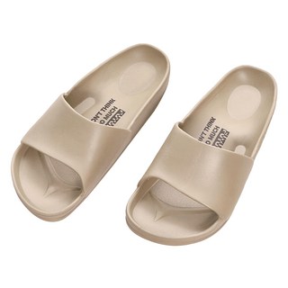 FUN PLUS 流線活力室外拖鞋 EVA材質Q軟舒適 厚底包邊減壓抗震 增深防滑紋, 沙色, 290mm